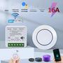 Imagem de Interruptor Inteligente WiFi Tuya 16A com Receptor RF 433MHz - Mini Painel Redondo