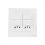 Imagem de Interruptor Inteligente Zigbee 4 Botões Tomadas 4X4 - Branco
