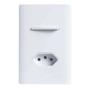 Imagem de Interruptor Novara Branco 1 Tecla Simples E Tomada 20A 4x2 Com Placa Dicompel