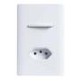 Imagem de Interruptor Novara Branco 1 Tecla Simples E Tomada 20A 4x2 Com Placa Dicompel