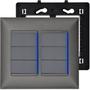 Imagem de Interruptor Paralelo 4x4 6 Teclas Pial Plus+ Prata Alumínio Com Led