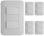 Imagem de Interruptor Paralelo Duplo 10a 250v 4x2- Modular - 5 Und