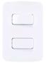Imagem de Interruptor Paralelo Duplo 10A  Conjunto 4x2 - Kit 10 Und