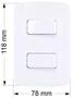Imagem de Interruptor Paralelo Duplo 10A  Conjunto 4x2 - Kit 10 Und