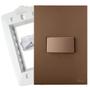 Imagem de Interruptor Paralelo Horizontal Corten Recta Satin Blux