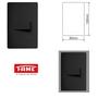 Imagem de Interruptor Paralelo Preto 16A/250V Com Placa Habitat Black - Fame