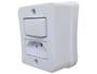 Imagem de Interruptor Simples 1 Tecla + Tomada 20A 2p+t Sobrepor Externo Com Espelho Branco Linha Viena