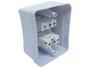 Imagem de Interruptor Simples 1 Tecla + Tomada 20A 2p+t Sobrepor Externo Com Espelho Branco Linha Viena