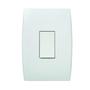 Imagem de Interruptor Simples 10A 4x2 1 Tecla Vertical Branco Ilus Iriel
