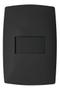 Imagem de Interruptor Simples 10a 4x2 Home Horizontal Preto Fosco Blux