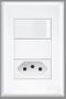 Imagem de Interruptor simples 16a/250v~ e tomada 2p+t - 10a/250v dist