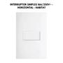 Imagem de Interruptor Simples 16A/250V~ Horizontal Habitat - Fame