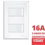 Imagem de Interruptor Simples 2 Teclas 16A Com Placa 4x2 Evidence FAME