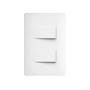 Imagem de Interruptor simples 2 teclas com placa 4x2 fame habitat