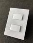 Imagem de Interruptor Simples 2 Teclas Completo Blux Branco Gloss