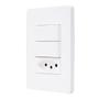 Imagem de Interruptor Simples 2x + Tomada 10A N1536.I2 BL Branco ABB