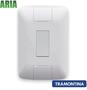 Imagem de Interruptor Simples Aria Branco Tramontina 6A/250V Kit c/ 10 unidades c/placa