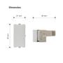 Imagem de Interruptor Simples Branco Fosco Clean MarGirius