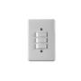 Imagem de Interruptor Simples Com Placa Stylus 4X2 250V 6A 2019 ILUMI