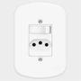 Imagem de Interruptor Simples Com Tomada 2P+T 10A/250V Blanc 1357 Fame