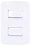 Imagem de Interruptor Simples Duplo 10A  Conjunto 4x2