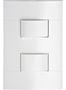 Imagem de Interruptor Simples Duplo 4x2 Branca Lunare Prm43141 