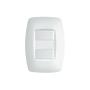 Imagem de Interruptor Simples Duplo Fame Elegance com Placa 4x2 Branco