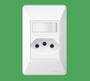 Imagem de Interruptor Simples Fame C/ 1 Tecla +Tomada 20a