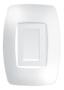 Imagem de Interruptor Simples Fame Elegance Com Placa Vert. 4x2 Branco