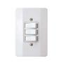 Imagem de Interruptor Simples Linha Millenium Mectronic - Conjunto com 3 Unidades