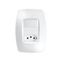 Imagem de Interruptor Simples + Tomada 10a Com Placa 4x2 Fame Elegance