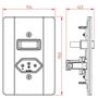 Imagem de Interruptor Simples + Tomada 2P+T 10A com placa Milleniun - 20 Unidades