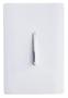 Imagem de Interruptor Simples Vertical 4x2 - Novara Branco com cromado