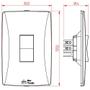 Imagem de Interruptor Simples Vertical Mectronic-Kit com 20 Unidades 