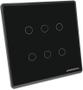 Imagem de Interruptor  smart Touch 6 Botoes zigbee Preto  nova Digital