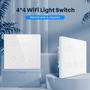 Imagem de Interruptor  smart Touch 6 Botoes zigbee Preto  nova Digital