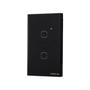 Imagem de Interruptor Smart Zigbee Touch 2 Preto Ezs 1002 4850048