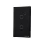 Imagem de Interruptor Smart Zigbee Touch 2 Preto Ezs 1002 4850048
