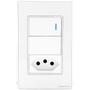 Imagem de Interruptor Tecla Fisica Zigbee Tomada Integrada Controle via Alexa e Google Assistente Novadigital