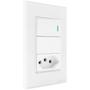 Imagem de Interruptor Tecla Fisica Zigbee Tomada Integrada Controle via Alexa e Google Assistente Novadigital