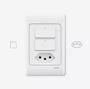 Imagem de Interruptor Tomada Wifi 2 Botões Alexa Google App Bivolt Agl 4075