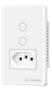 Imagem de Interruptor Touch 2 Botões Com Tomada Wifi Primebras Branco