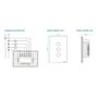 Imagem de Interruptor Touch Wi-Fi Smart Tramontina Branco com 3 Canais