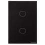 Imagem de Interruptor Touch Wi-Fi Smart Tramontina Preto com 2 Canais