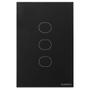 Imagem de Interruptor Touch Wi-fi Smart Tramontina Preto Com 3 Canais
