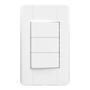 Imagem de Interruptor Triplo Romazi Jangada Simples 10A 4x2"