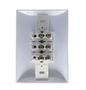 Imagem de Interruptor Triplo Simples 10a De Parede Flp Paris 1420031