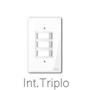 Imagem de Interruptor triplo simples apagador luz interruptor de luz Homelink