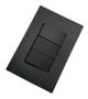 Imagem de Interruptor Triplo Simples Recta Preto Satin Blux