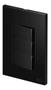Imagem de Interruptor Triplo Simples Recta Preto Satin Blux